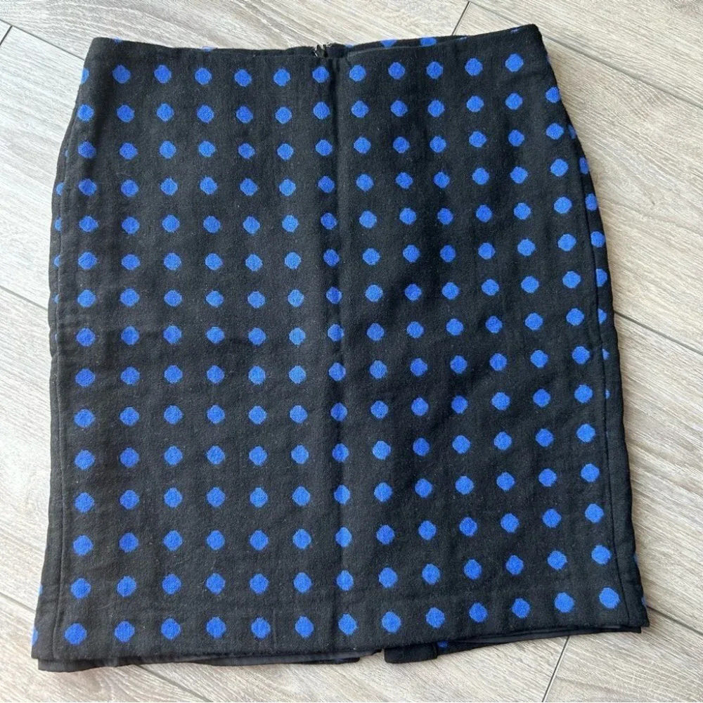 Talbots Polka Dots Wool Blend Pencil Skirt
